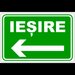 Indicator de urgenta iesire spre stanga